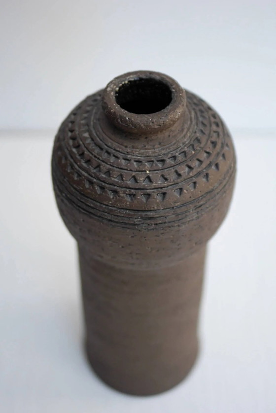 Image 1 of Modernist, earthenware ceramic vase by Inger Persson for Rörstrand, Sweden