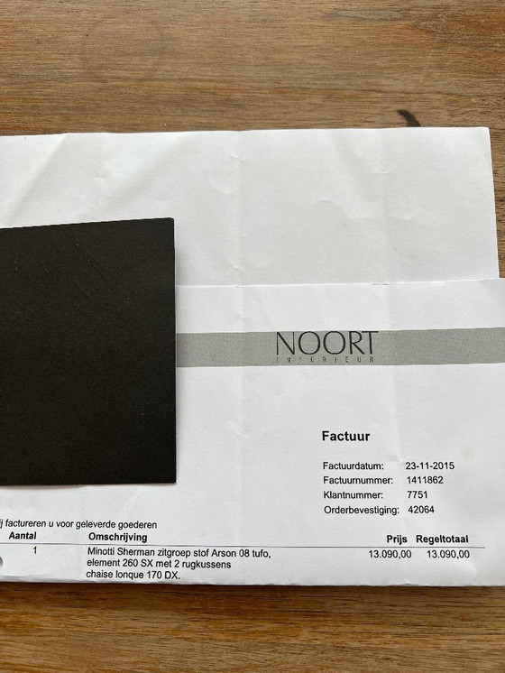 Image 1 of Large minotti bench