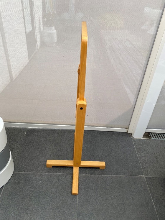 Image 1 of Vintage Scandinavian pinewood floor mirror