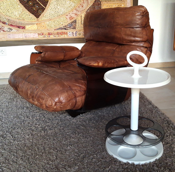 Image 1 of Table / bar portatif space age par Marc Held pour Flair, années 1970.