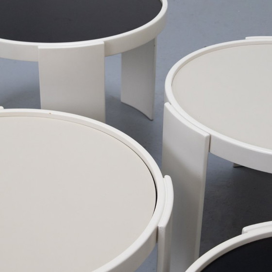 Image 1 of Cassina 780/783 Nesting Tables Gianfranco Frattini '70s