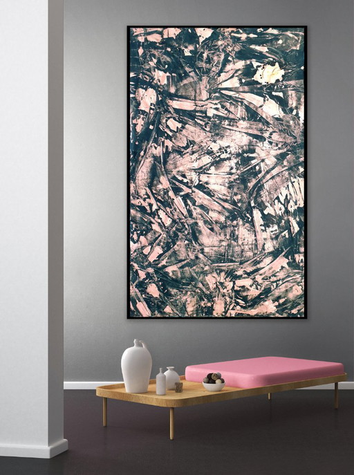Jürgen Angeler - Copper Orchid – schilderijen tekeningen, Canvas