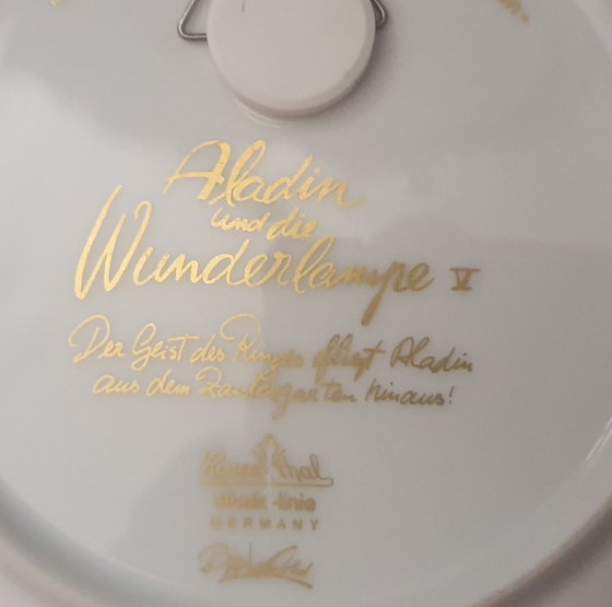 Image 1 of 4x Assiettes de collection Rosenthal Aladin Ligne studio Bjørn Wiinblad + livret