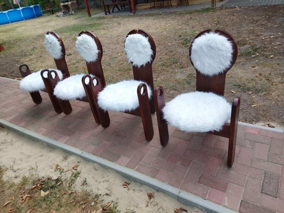 Vintage Dining Chairs by Szedleczky, 1970s, Set of 4 (photo 13 of 16)