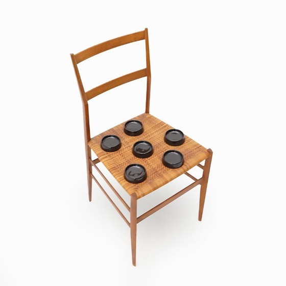 Image 1 of Six bols en céramique émaillée noire de Gabbianelli, années 1970