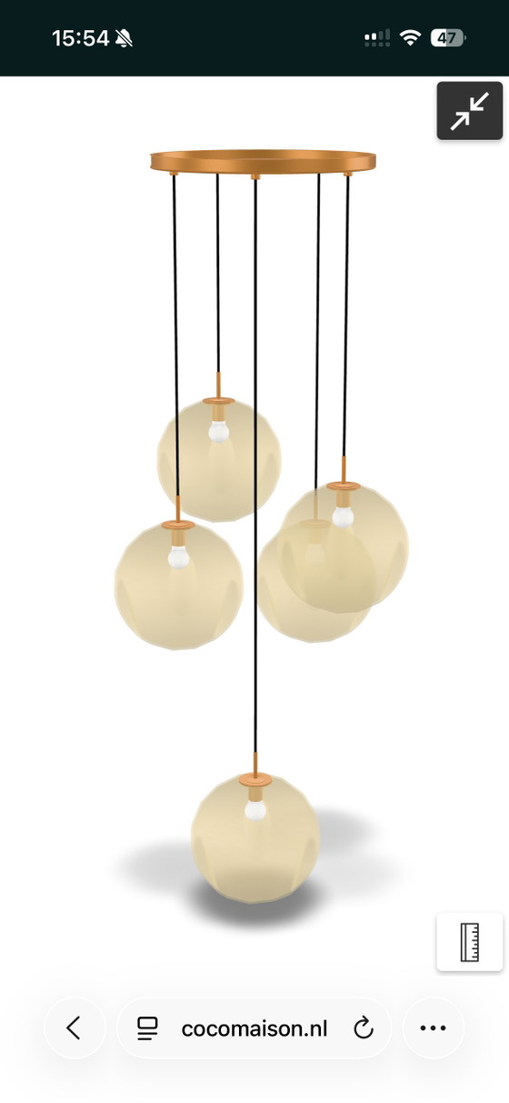Coco Maison Pendant Lamp – Glass, Metal (photo 5 of 5)