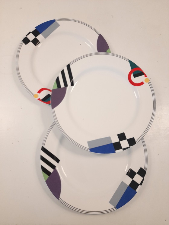 3 Large Postmodern Mikasa Maxima Plates – Crockery, Porcelain (photo 4 of 5)