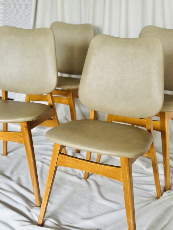 Image 1 of Eetkamerstoelen Deens Skaileer 4 stuks
