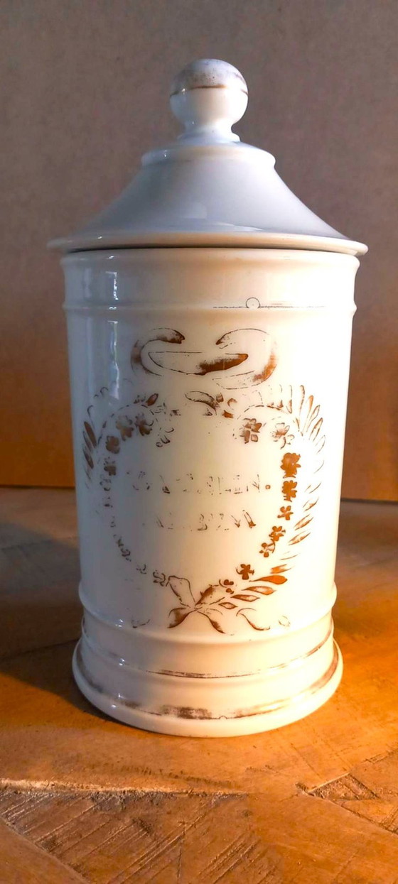 Vintage Perignem apothekerspotten (Set Van 4) | Belgisch design uit de jaren 1950-1960 – Decoratieve objecten (photo 3 of 12)