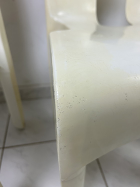 Image 1 of Set di 3 sedie Universal vintage Joe Colombo Kartell, prezzo