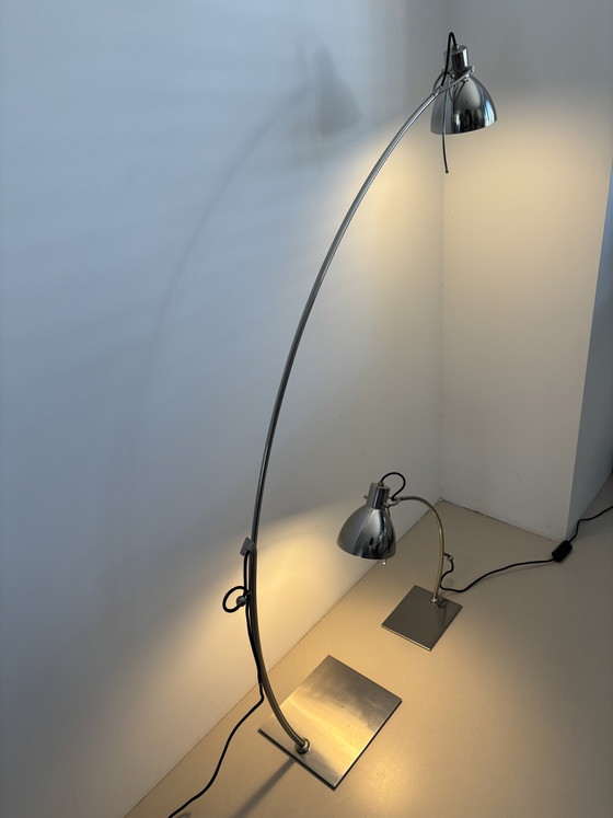 Paul Mulhearn – Viore Design Elipse Floor & Desk Lamp – Set – Floor lights, Chrome (photo 15 of 15)