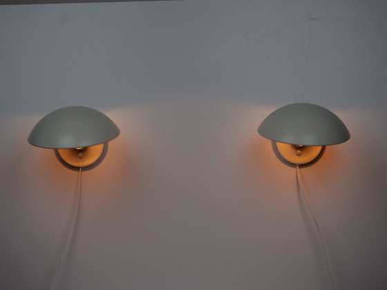 Image 1 of Pair of 2 Danish PH Hat vintage wall lamps by Poul Henningsen, Louis Poulsen, 1961