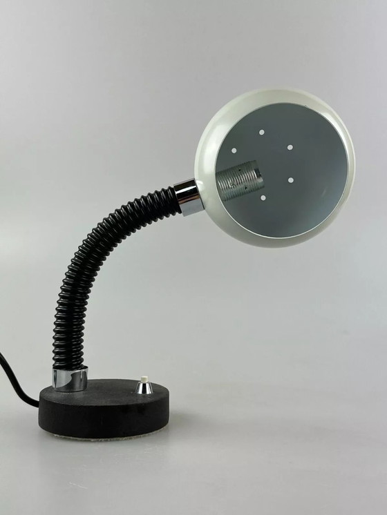 Image 1 of 60s 70s tafellamp Egon Hillebrand bollamp space age metaal ontwerp