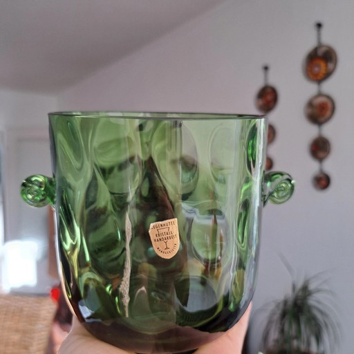 Seau à glace, abri anti-pluie vert années 60/70 – servies, Glass