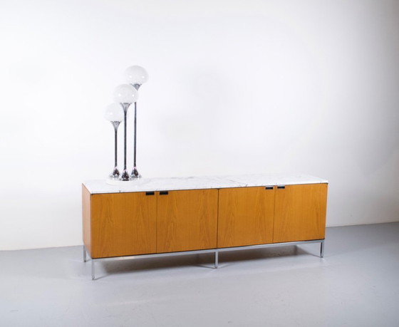 Image 1 of LAMPE ITALIENNE 3 GLOBES ANNÉES 70' DANS LE GOÛT DE REGGIANI