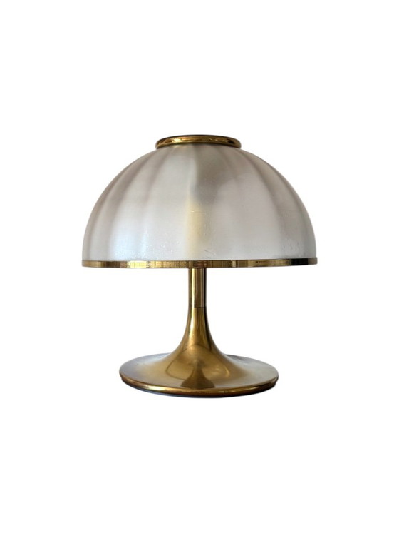 Lampada da tavolo a fungo in vetro soffiato di Murano, Fabbian Italia, anni '70 – Lampade da tavolo, Glass (photo 4 of 10)
