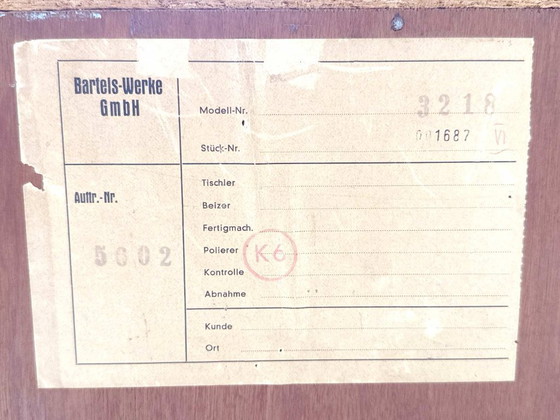 Image 1 of Vintage Bartels Werke sideboard – German mid-century design