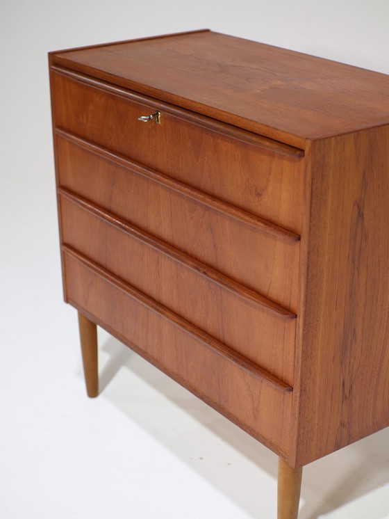 Image 1 of Danish vintage teak chest of drawers 1960s