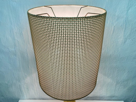 Image 1 of Floor lamp or table lamp with gilded ceramic base Hollywood Regency 60s 70s