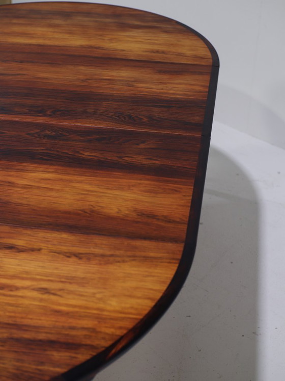 Image 1 of Henry Rosengren Hansen round extendable dining table rosewood