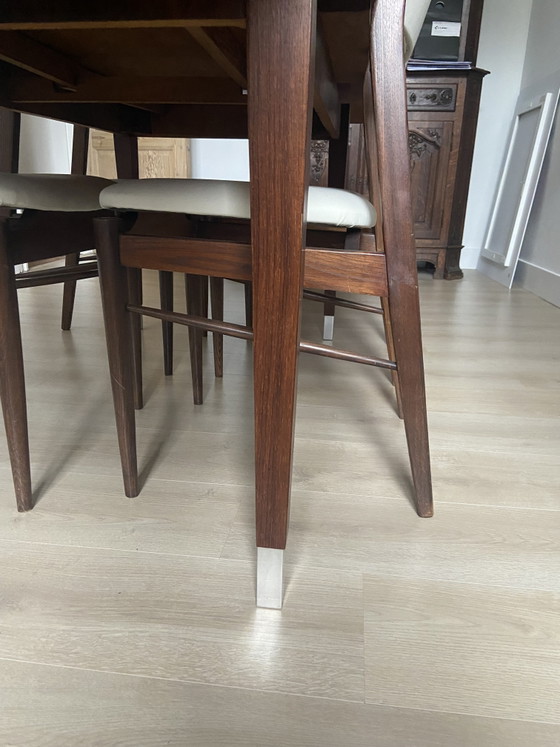 Midcentury table and chairs – Dining tables, Metal, Wood (photo 3 of 5)
