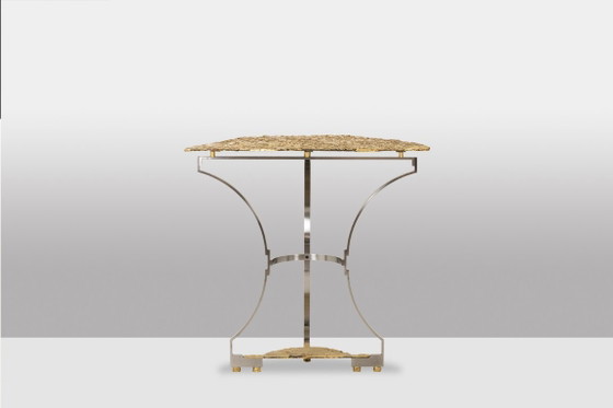 Image 1 of Een paar consoles van metaal en gegoten brons. Hedendaags.
