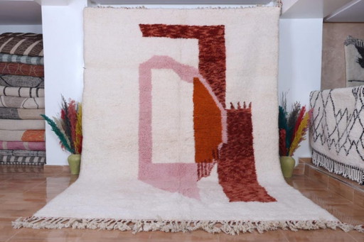 Authentic Handwoven Berber Moroccan Rug 200cmx310cm – vloerkleden en tapijten, Wool