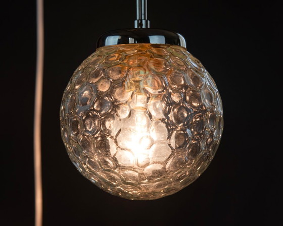 Image 1 of Dromerige cascadelamp, origineel uit de jaren 60/70, plafondlamp met 3 armen, chroom, vintage, mid-century, gerestaureerd