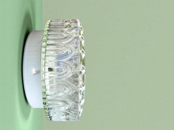 Image 1 of Pareja de lámparas empotrables de cristal para techo o pared