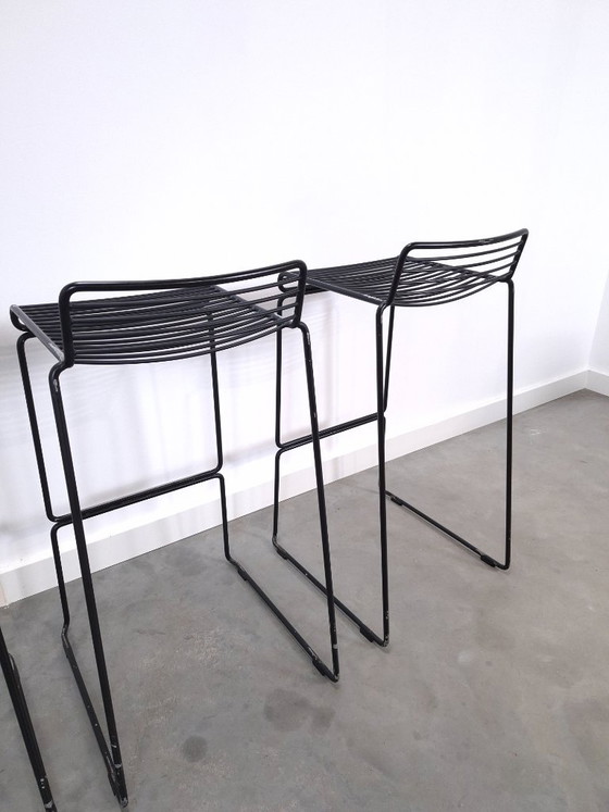 Set of 4 x Black HAY Barstool, Hee Welling – Metal (photo 17 of 18)