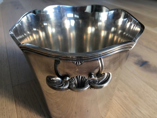 Seau à Champagne en acier argenté (poinçon)