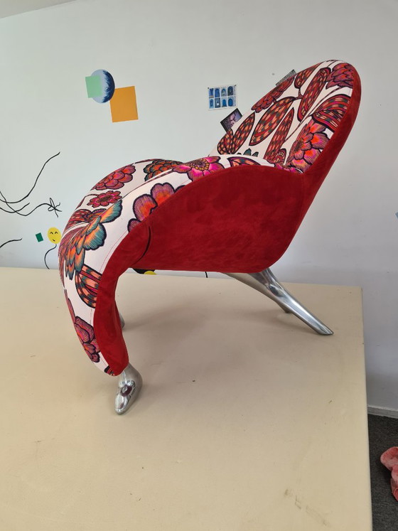 Restored Leolux "Pallone" Armchair. Unique piece by artisan upholsterer – Aluminium (photo 4 of 5)