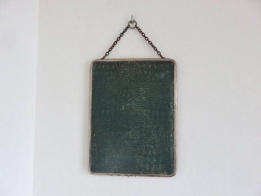 Antique French Chain Barber's Mirror, 1940s