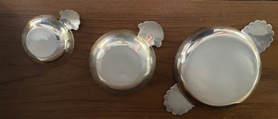 Colección de accesorios de mesa antiguos bañados en plata (con sellos de origen) – Viners of Sheffield (photo 4 of 11)