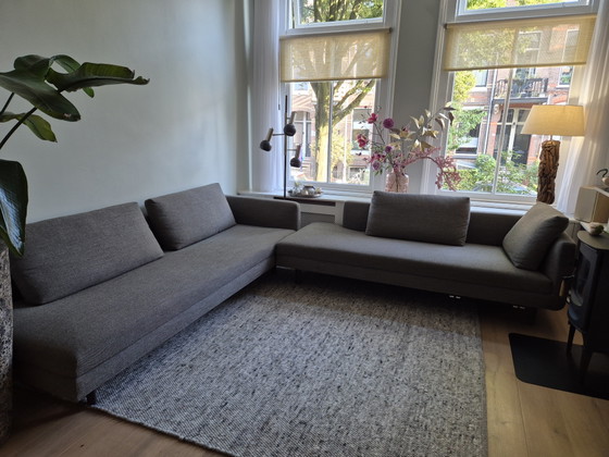 Eyye Etcetera designer corner sofa - 337 x 210cm - grey/brown – Metal, Textile (photo 3 of 6)