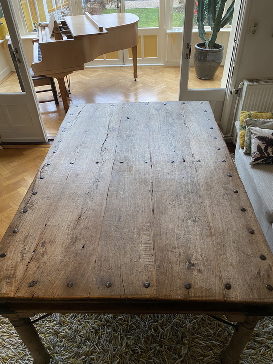 Image 1 of Table ancienne en teck indien