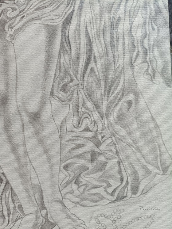Image 1 of De Chirico copy from, Arianna and Ruggero pencil on paper 70x50