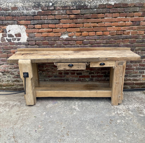 Image 1 of Alte große Schreinerwerkbank