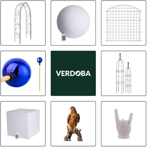 VERDOBA Poule Decorative Jardin Peinte à la Main, Deco Jardin, Animaux en resine synthétique, Decoration Jardin Exterieur, Statu