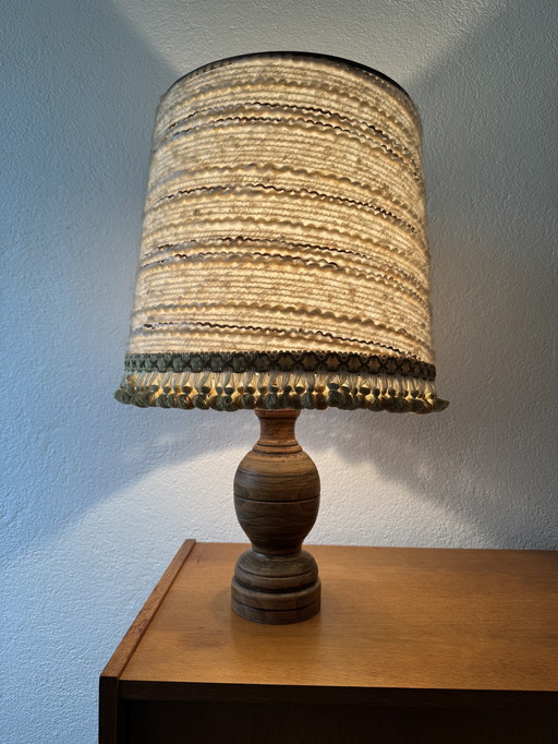 Turned Wood Lamp 60's