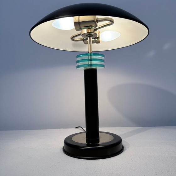 Image 1 of Table/desk lamp 1980s art deco model