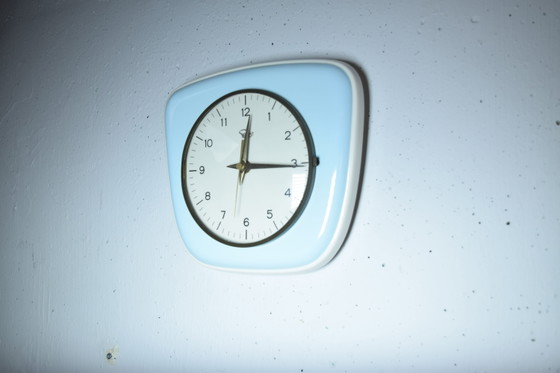 Orologio da Parete Mid Century Vintage da Cucina Blu – Selva, Other, Mid Century Modern (photo 2 of 6)