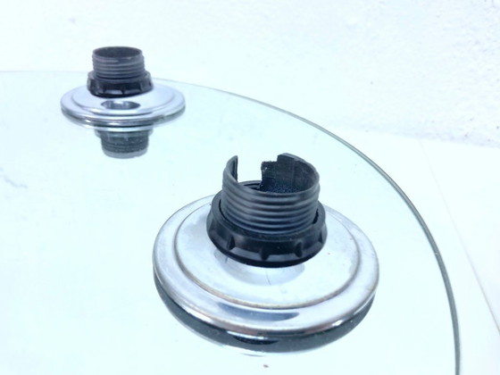 Image 1 of 2 lampade da parete Fischer Leuchten Lampade a Ufo in vetro a specchio design anni '70-'80