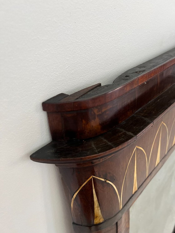 Image 1 of Cassettone - Noce - Comò con specchiera