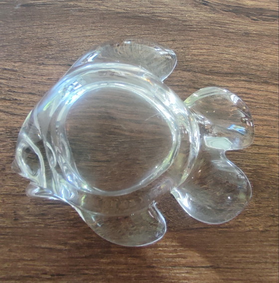 Image 1 of Gegoten glazen "vis" vintage zakverdeler