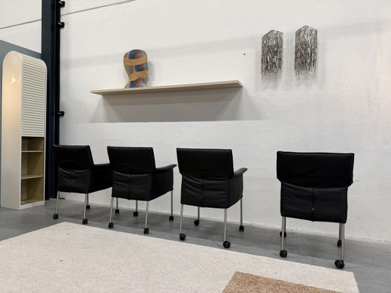 Image 1 of 4 Design on Stock Gola Dining Chair with Wheel Black