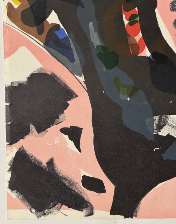 Sandro Trotti 50x70cm Siebdruck, informelle, zeitgenössische Kunst – Lithographien & Drucke, Paper (photo 5 of 6)