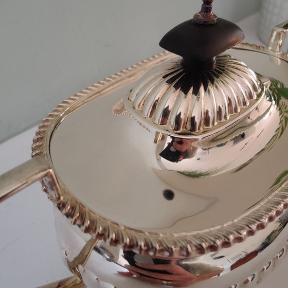 Image 1 of Sucrier et pot à lait en argent anglais – E.P.N.S. A.1. Fabriqué en Angleterre (vers 1900-1950)