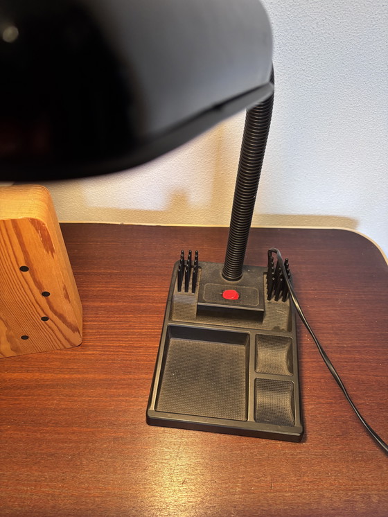 Image 1 of Vintage desk lamp with organizer – black