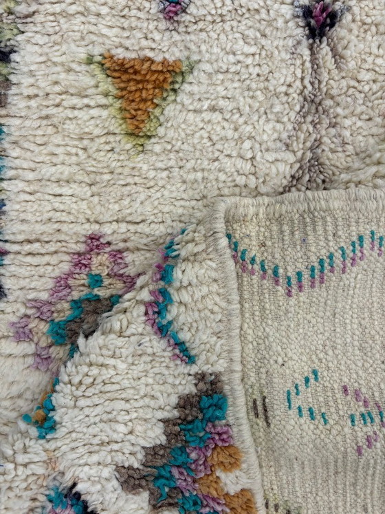Image 1 of Marokkaans handgemaakt wollen tapijt 160x250 cm – Beni Ourain stijl kleurrijk Berber tapijt